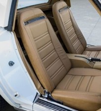 1973-1974 Corvette C3 Seats Cover Full Setmed Saddle 1973-1974 Corvette C3 Seats Cover Full Setmed Saddle