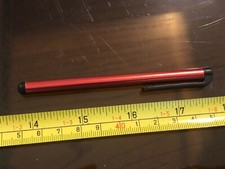 Stylus Pen Dabber iPad Tablet Ebook Reader schwarz Clip Ersatz hell glänzend rot