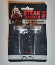 Guy Fieri Steak Thermometers With Glow In The Dark Dial. 