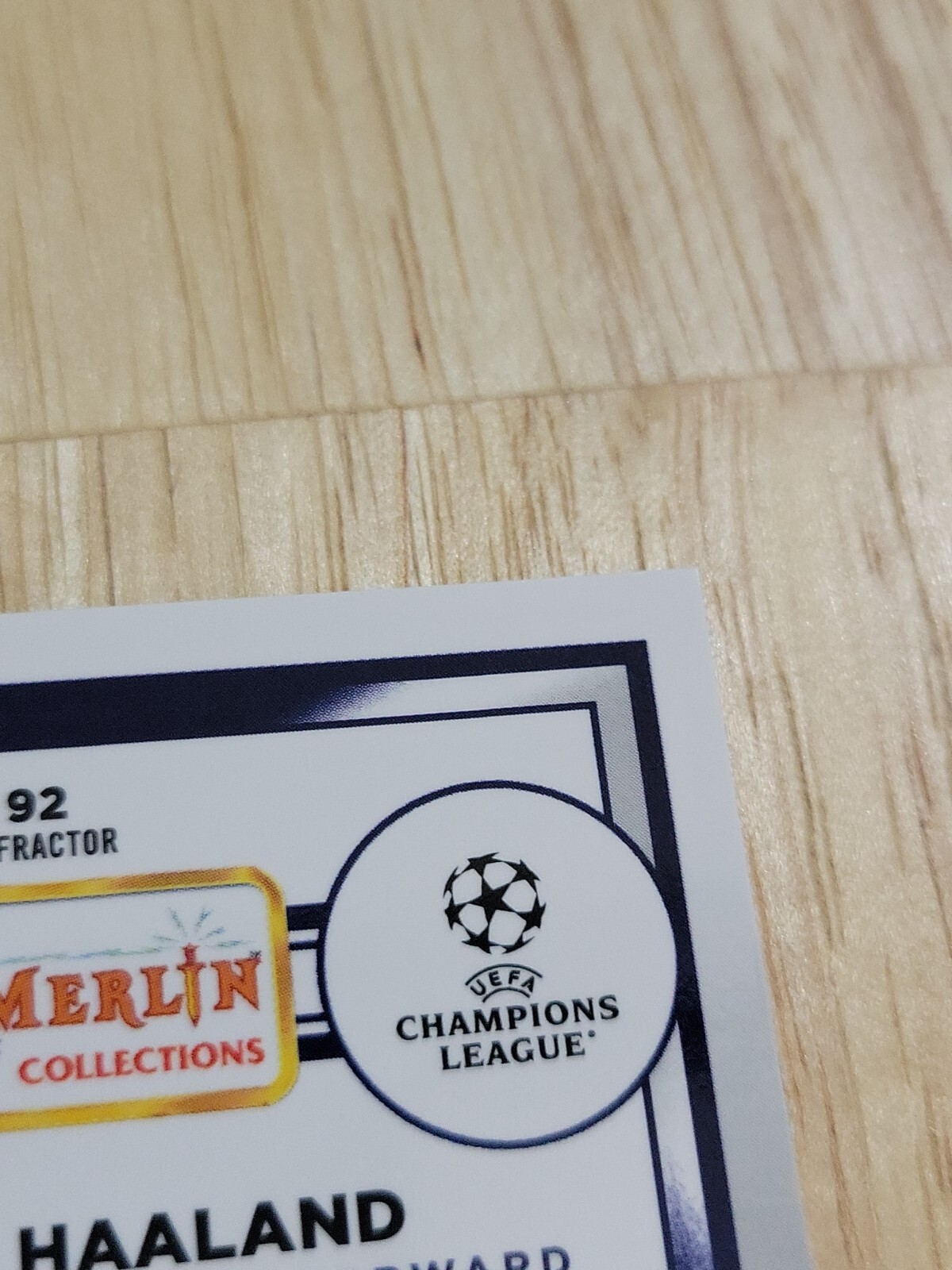 2022-23 Topps Merlin Chrome UEFA ERLING HAALAND Refractor #92 Manchester City SP