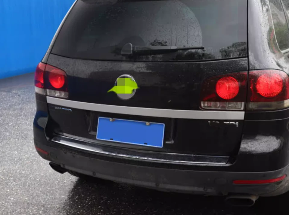 Tapa trasera de acero inoxidable para Volkswagen Touareg 2006-2010 Foto 4 de 4