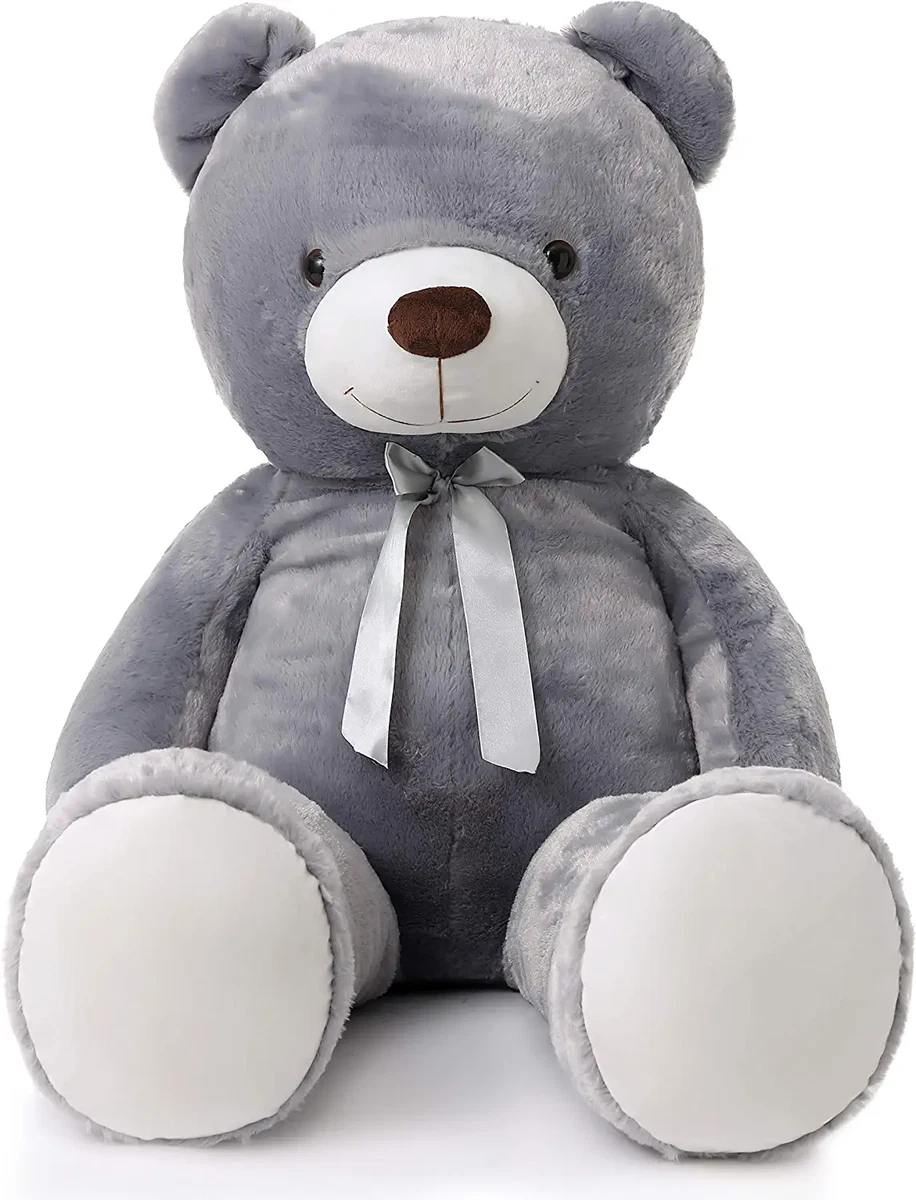 Muñeco Grande osito peluche gigantes Osos de Peluche enorme regalo 47 inch  gris