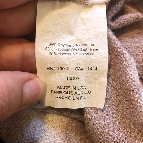 Pea in the Pod White & Tan Tie Dye Maternity Top Size Large - Picture 4 of 5
