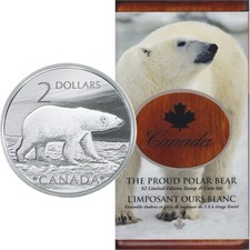 2004 Proud Polar Bear - Canada $2 Coin & Stamp Set