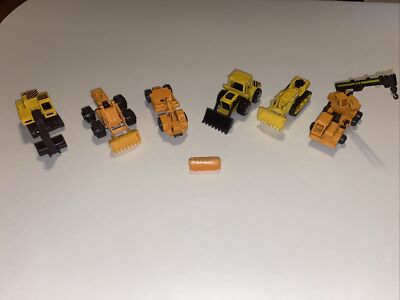 Matchbox Excavator Front Loader Blade Crane Bulldozer 6 Heavy Equipment Lot