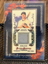 TYLER COLVIN 2011 TOPPS ALLEN & GINTER'S CUBS GAME USED WORN JERSEY PATCH RELIC!