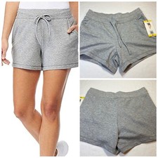 32 Degrees Cool women's Fleece Shorts Gray Size SMALL