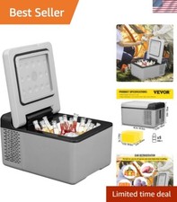 10 Quart 12 Volt Portable Car Freezer - Silent Compressor Fridge for Outdoors