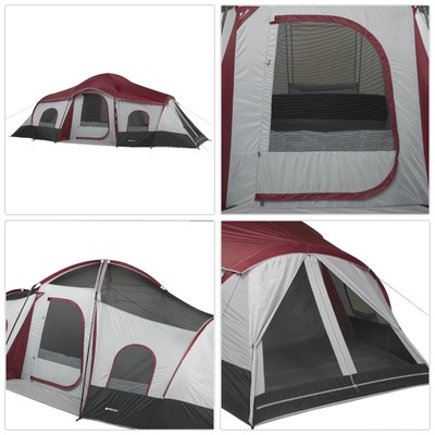 3 Room Instant Tent Camping Cabin Shelter 10 Person Family Hiking Beach Outdoor Ebay