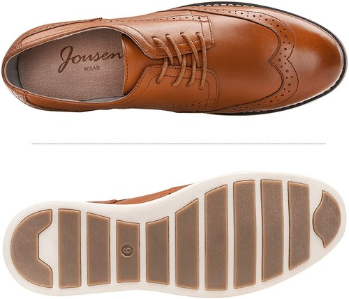 Jousen Men's Dress Shoes Leather Brogue 
