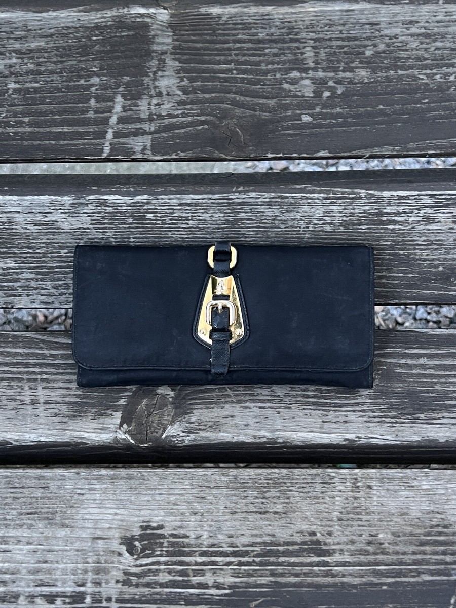 長財布 y2k 00s PRADA longWallet nylon black レディース y2k 00s PRADA longWallet nylon black