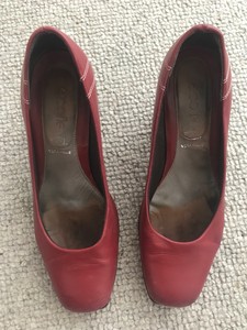 red cabin crew shoes