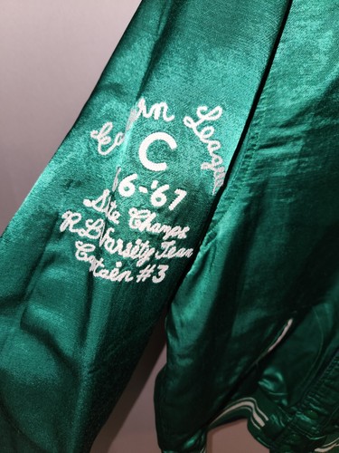 Neu mit Etikett Ralph Lauren Polo grün Satin blau Cord College-Jacke - Herren Small - Bild 3 von 12