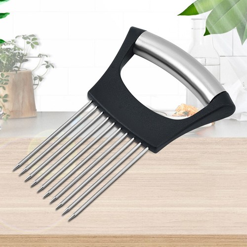 Onion Slice Holder Stainless Steel Kitchen Chopper Slicing Tool Kitchen Gadgets - Bild 6 von 20