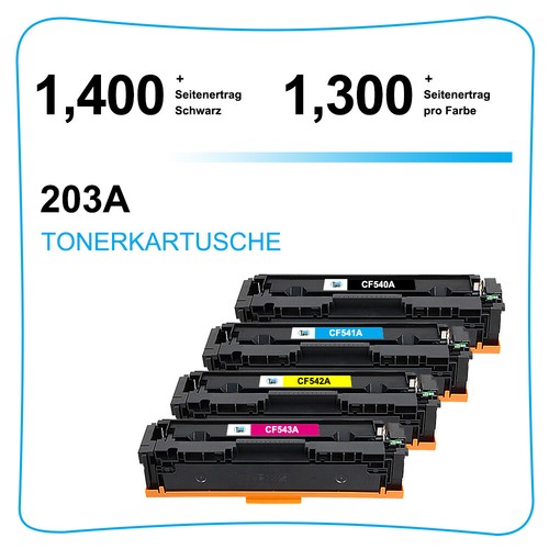 XXL Toner für HP 203A CF540A Color Laserjet Pro MFP M281fdw M281fdn M254 M254dw - Afbeelding 3 van 18