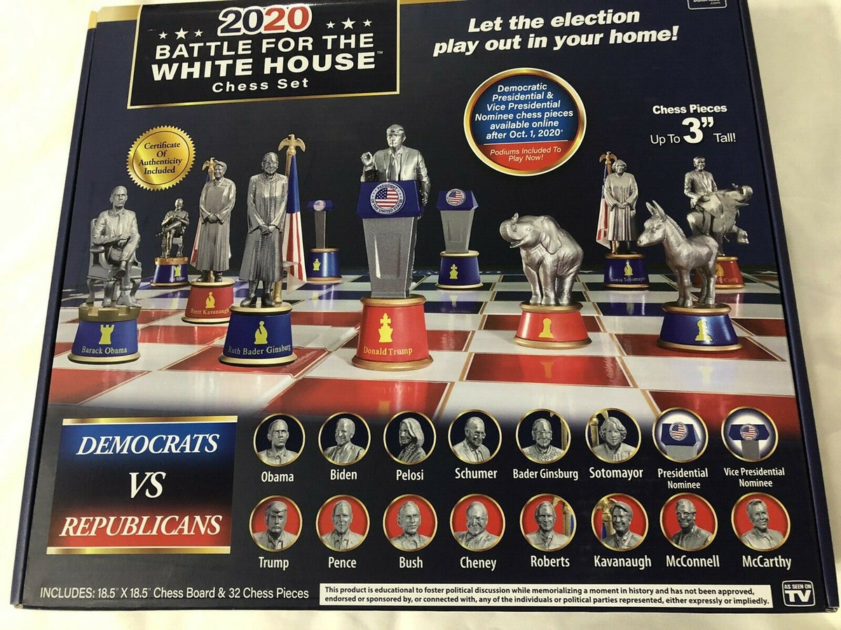 2020 Battle for White House Collector's Edition Chess Set Board