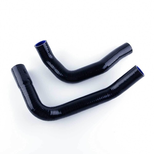For Chevrolet Nova 68 69 70 72 73 74 Black Upper Lower Silicone Radiator Hose - Picture 2 of 12