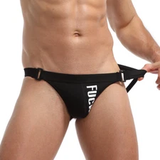 2x Sexy Men's Jockstrap Briefs Panties Thongs G-String Pouch Underpants Underwea