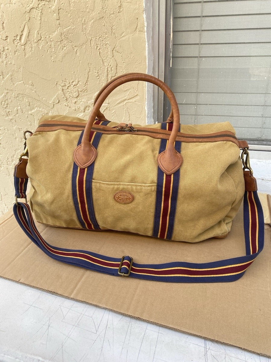 Rugby Ralph Lauren Khaki w/ Navy/Yellow/Burgandy Stripes Canvas
