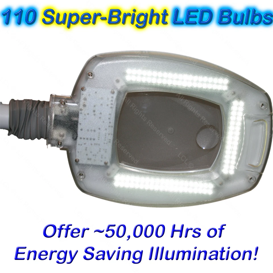 Abrazadera LED (16) dioptrías (5X) aumento aumento mag lámpara equipo de salón Foto 3 de 4