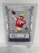 WALKER HOWARD 2022 LEAF TRINITY FOOTBALL CLEAR ROOKIE AUTO /99