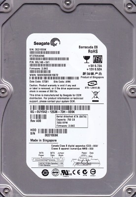 FOR DATA RECOVERY ST3750640NS pn: 9BL148-041 sn: 3QD.. site: AMK BAD SECTOR 6204