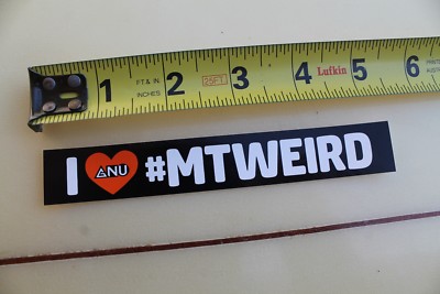 I Love Mt. Weird GNU Snowboards Mountain Powder Ski Snow Snowboarding STICKER
