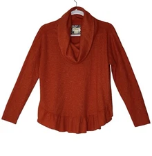 Anthropologie Top Maeve Women XS Blouse long Sleeve Stretch Corpcore Classic