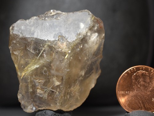 Rutilated Quartz golden yellow Rutile crystal with hematite Bahia, Brazil - Picture 2 of 12