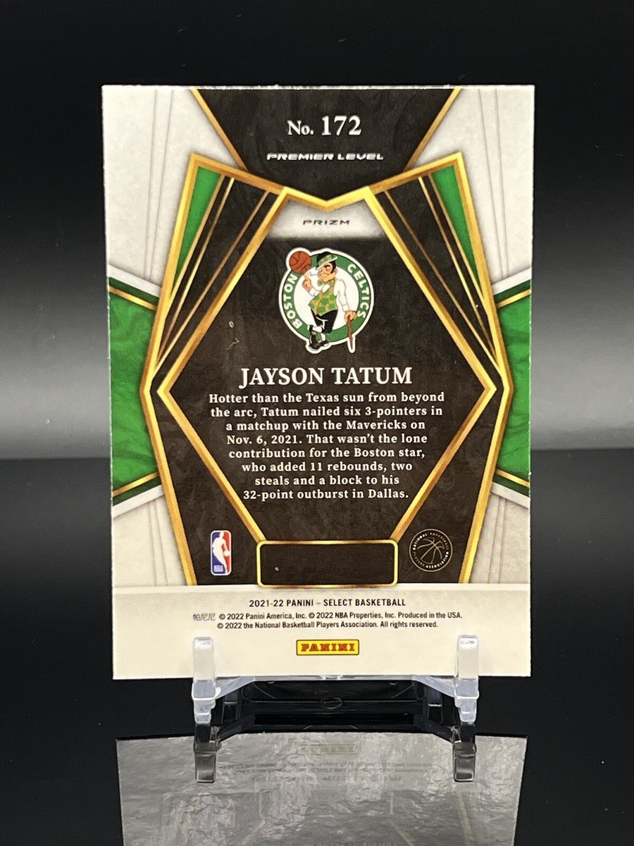 2021-22 Panini Select Jayson Tatum RED GREEN BLUE PREMIER Level