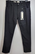 Scott James Slim Fit Stretch Pants Men's 34x30 Black 5-Pocket SJP-98310-BLK