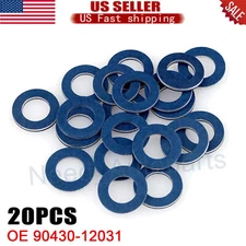 20 Pcs 12mm 90430-12031 FITS Toyota Lexus SCION Oil Drain Plug Washer Gasket US