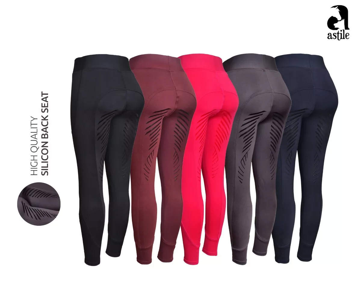 Horse Riding Tights Ladies Silicon Grip Riding Leggings Breeches Women  Tights