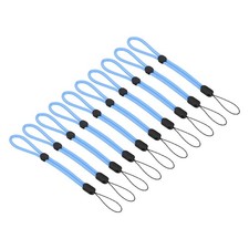 200mm 8 Inch Hand Wrist Strap Lanyards, 20 Pcs Adjustable Wristlet, Light Blue