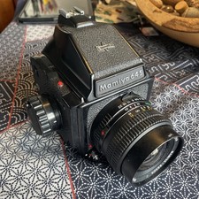 Mamiya M645J 120 Camera w/ 55mm f/2.8 Lens & Metered Prism Eye Level finder