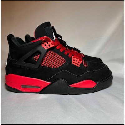Size 8 - Nike Air Jordan 4 Retro Red Thunder Men's Shoes