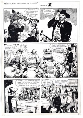 Tex - The Donegan Brothers - p.31 - Miguel Repetto - Original Table - 2004