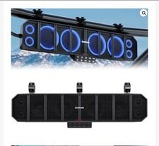 8 Speakers Bluetooth Polaris UTV RZR Waterproof LED 600W Sound bar Audio System
