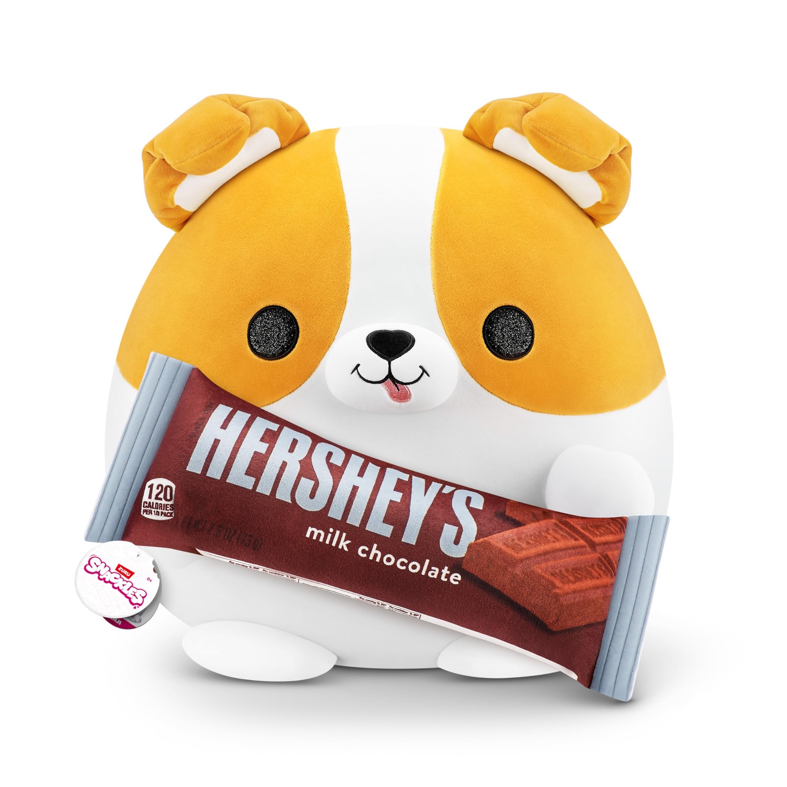 Закуски большого размера, 35 см, Corgi (молочный шоколад Hersheys), от ZURU Cuddly Square