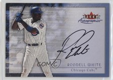 2001 Fleer Showcase Autographics Rondell White Auto i6j