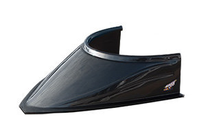 Five Star MD3 Hood Scoop 5in Tall Curved C/F Look