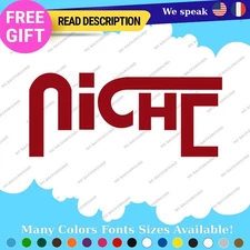 Fits Niche wheels Decals Stickers Vinyl Car Rim Mag JDM Tuning Drift Race Road