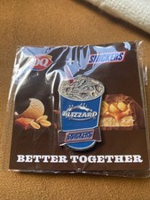 Rare DQ Blizzard Snickers Lapel Pin Ice Cream Collectible Candy Dairy Queen  