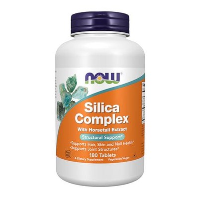 NOW Foods Supplements, Silica Complex with Horsetail Extract, Supports Hair, and