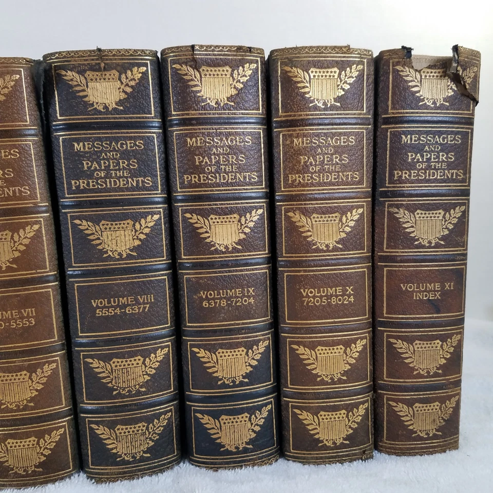 Antique Messages and Papers of the Presidents 11 Volume Book Set 1897-1911 Foto 4 de 4