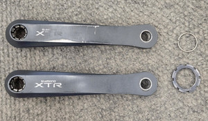 Vintage Shimano XTR FC-M951 Crankarms 180mm For Triple / Singlespeed Octalink V1