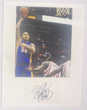 Robert Sacre matted signed index card with photo 11x14 #1 Los Angeles Lakers 50