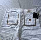 Marithé + François Girbaud Men's White Denim Cargo Shorts Logo Zip 13" Inseam — photo 3