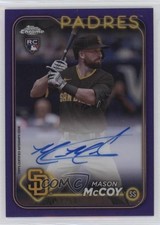 2024 Topps Chrome Rookie Purple Refractor 235/250 Mason McCoy #RA-MCC Auto 08jk
