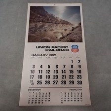 1982 / 2027 Union Pacific Wall Calendar New Unused 12.5" x 23" Works 2027 2038
